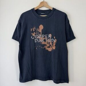 Vintage Copper Dalton Rock Electric Band Singer Black Tee Shirt M/L